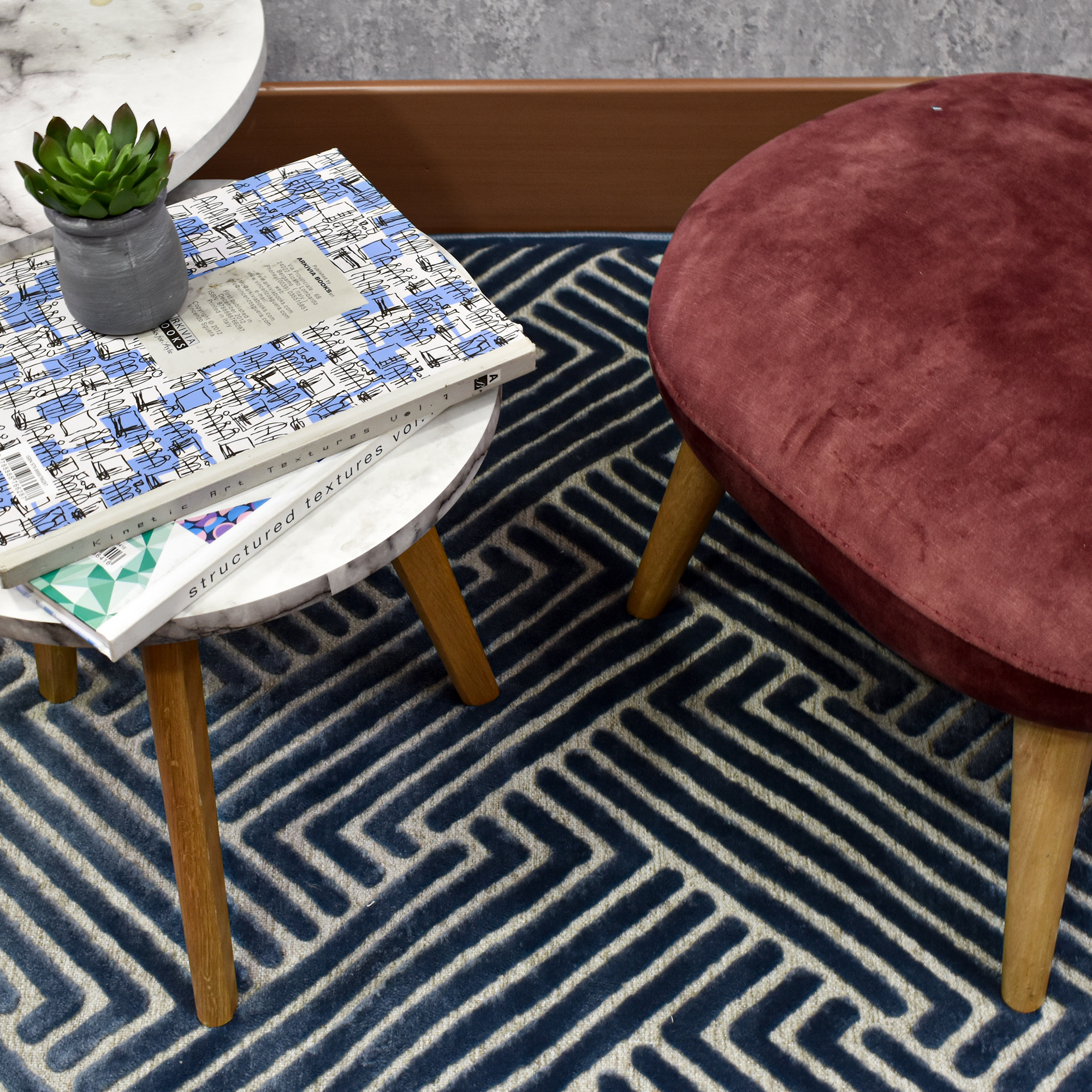 Tapete alice esparta azul 140×200