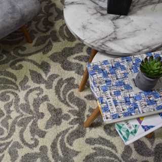 Tapete lotto arabesco plata 160×230
