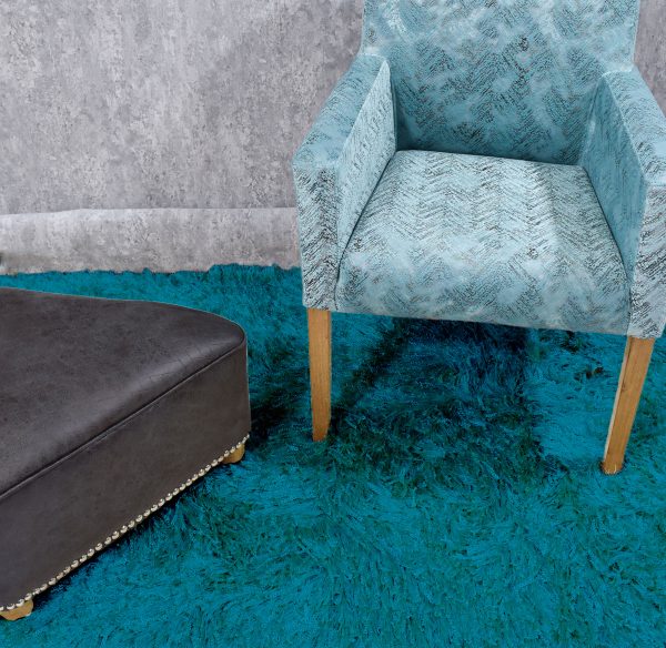 Tapete plain trecia turquesa 80×150