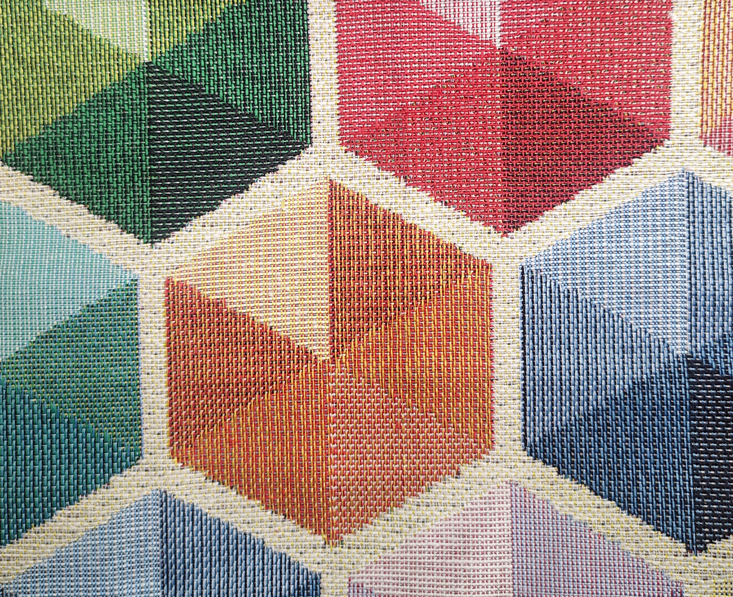 Tela gobelino prisma blanco