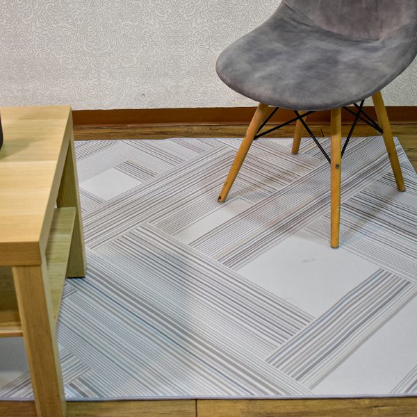 Tapete kuin entrelazado plata120x170 - Image 2