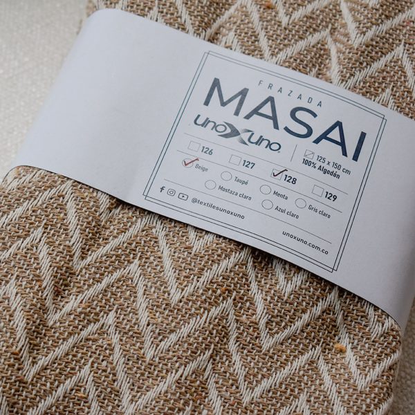 Frazada masai 128 beige - Image 6