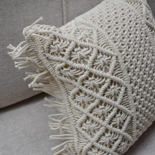 Cojín Elite macramé 8