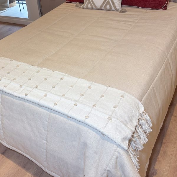 Frazada Rommi beige crudo - Image 3