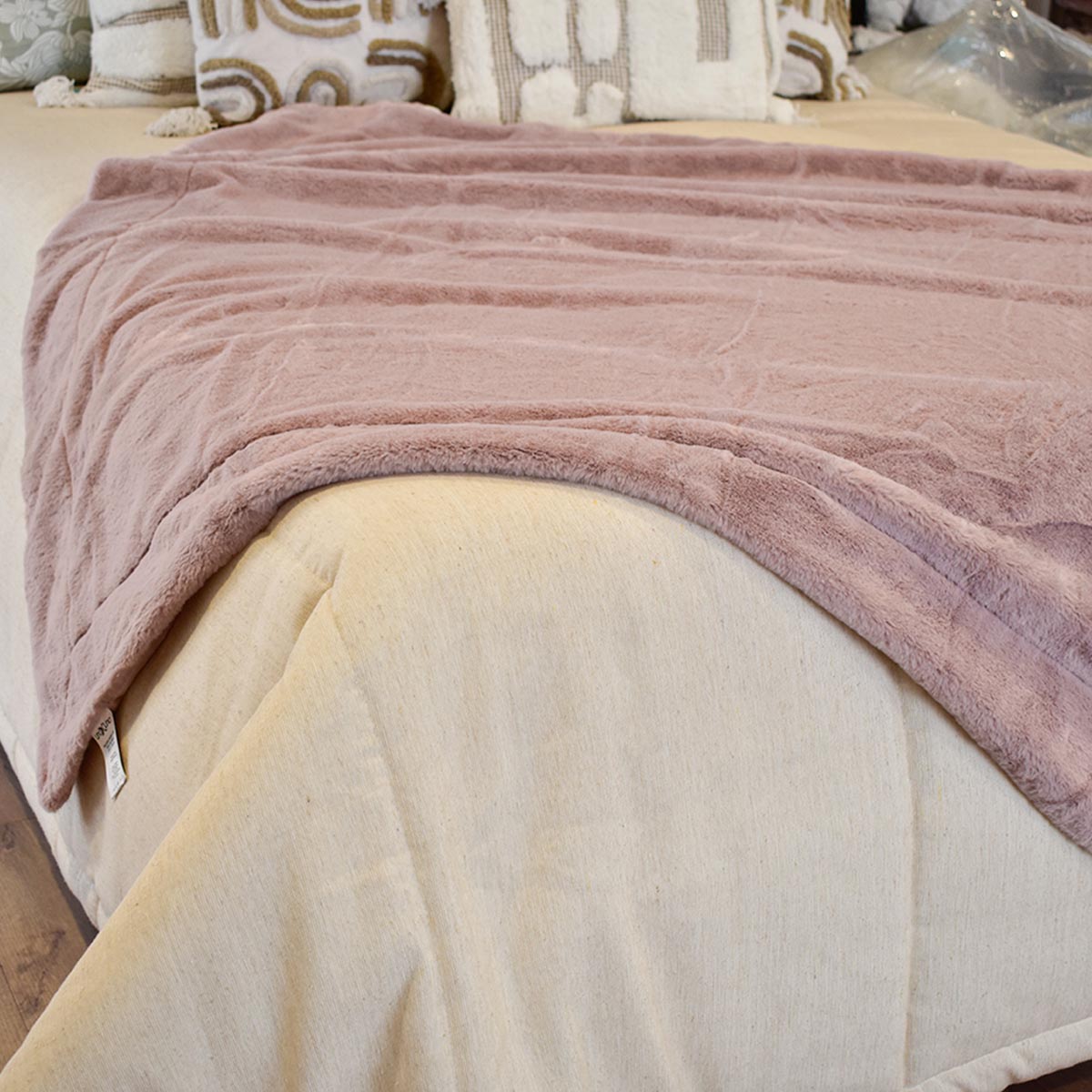 Frazada Gaudi palo de rosa liso - Image 2