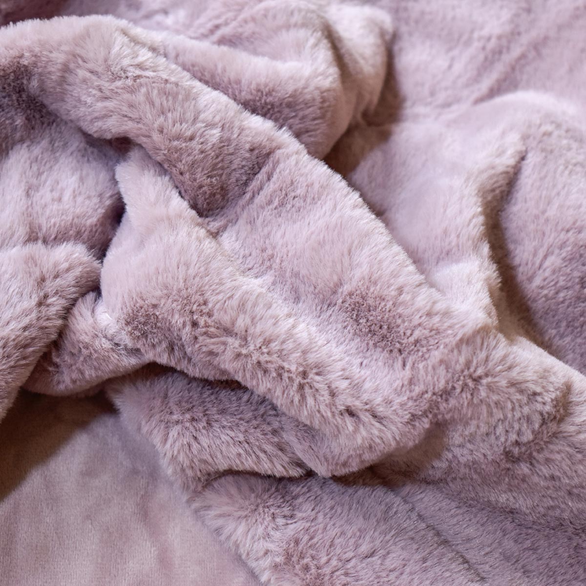 Frazada Gaudi palo de rosa liso - Image 3