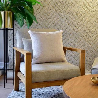 Cojin Gaudi taupe liso