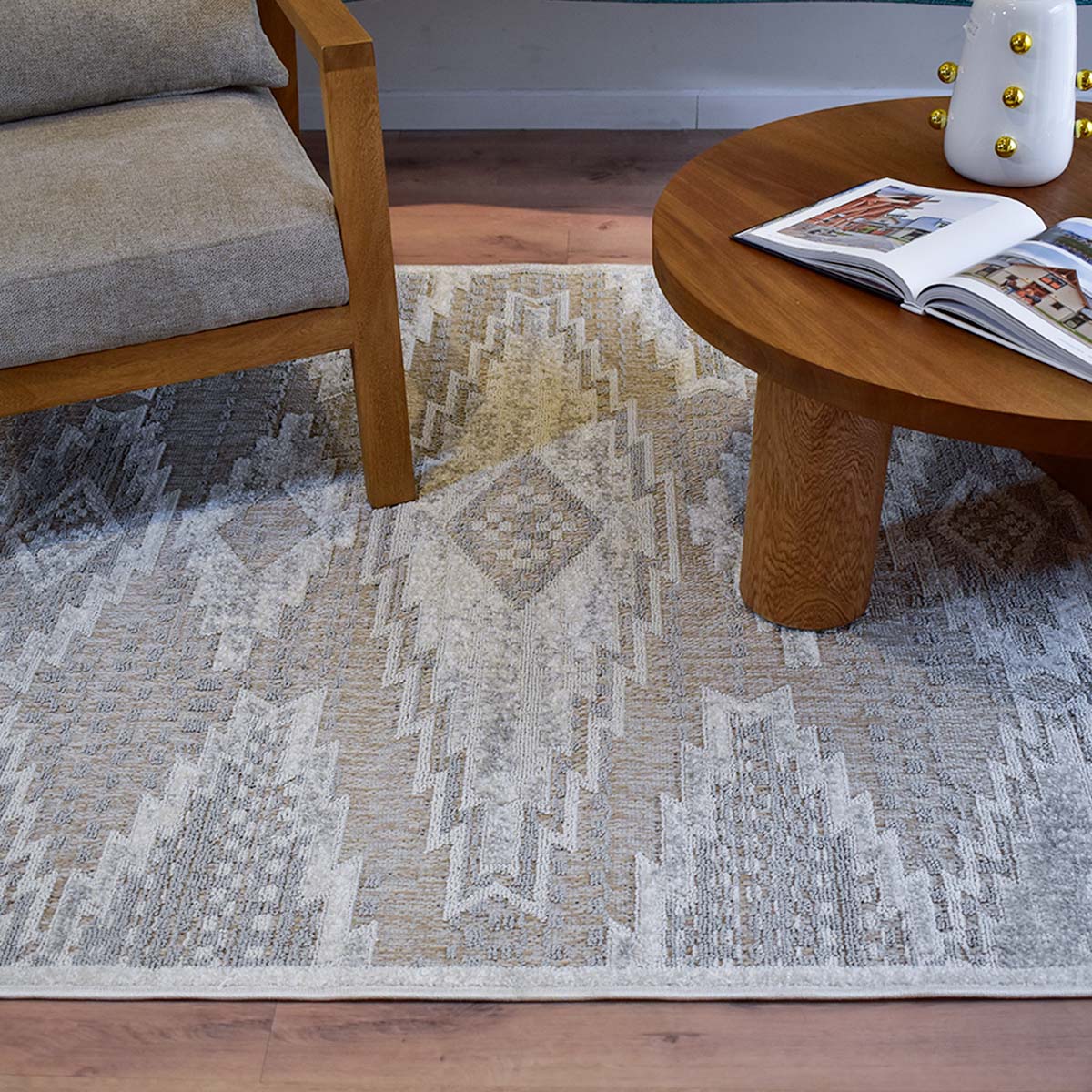 Tapete Hacienda 01 Beige 120x170 - Image 2